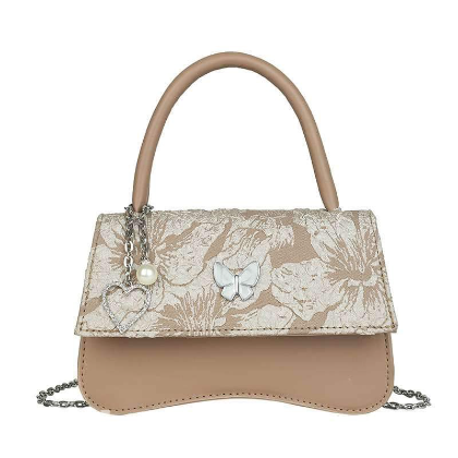 new style girly chain messenge r bag with butterfly  N/A